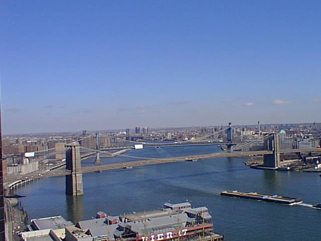 View of the Brookyn and Manhattan Bridges